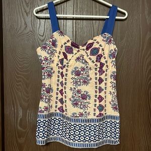 Plenty by Tracy Reese embroidered cotton tank - donating soon for move